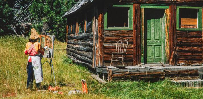 Painting Plein Air in the Sierra Nevada Mountains