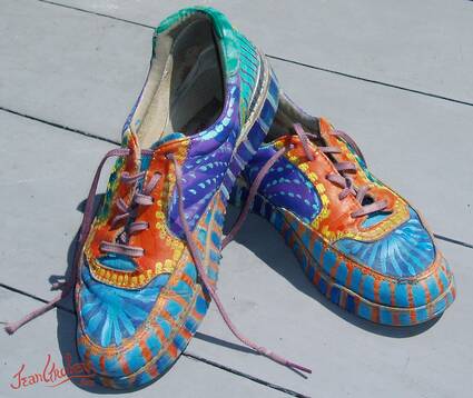 More Painted Running Shoes