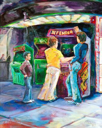 Playing Defender at the Video Arcade