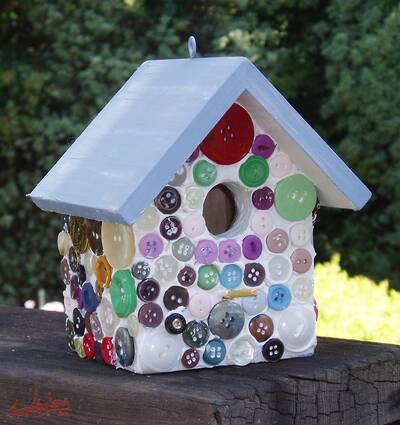 Button Birdhouse