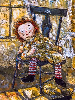 Raggedy Ann Near Window